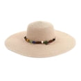 thumbnail image 1 of Outfmvch Womens Sun Straw Hat Wide Brim UPF 80 Summer Hat Foldable Packable Floppy Beach Hats for Women Pink One Size, 1 of 2