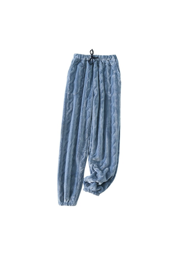 Womens Sweatpants Sleep Pants Women Blanket Pants Flannel Pajama Pants Women Womens Pajama Bottoms Fleece Pajamas Women Matching Pj Pants Sky Blue L