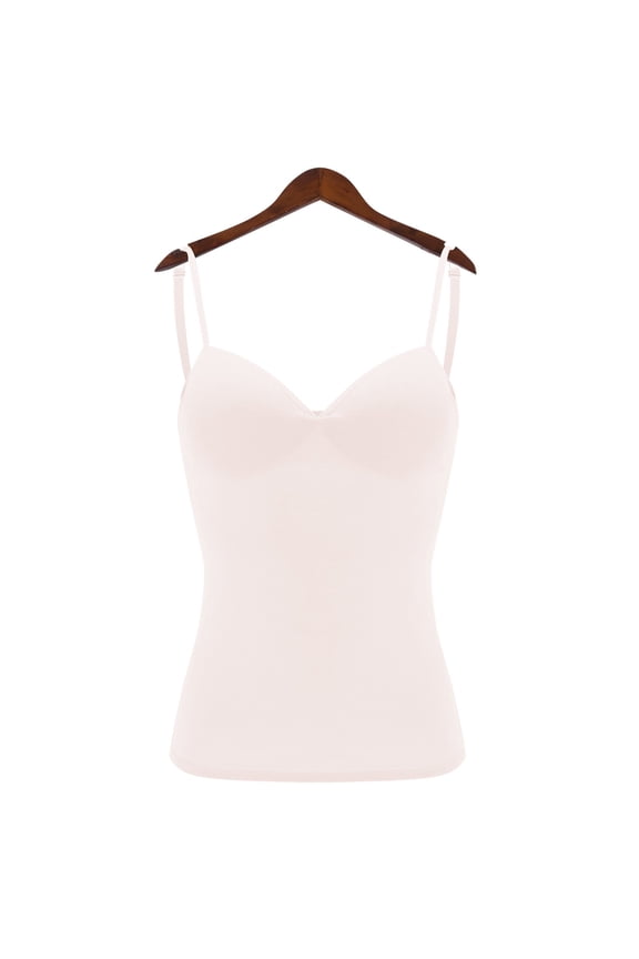Womens Tank Built in Bra Summer Cami Shirts Padded Tank Tops for Women Tank Tops for Women Push up Tank Top Stretch Undershirts Built-in Bra Tank Tops Running Tank Top Beige L
