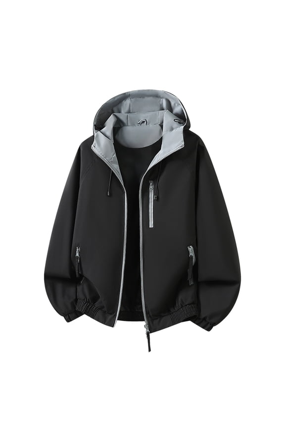 Womens Windbreaker Jacket Work Jackets for Women Windbreaker Jacket Women Rain Jacket Women Women Lightweight Jackets Relaxed Fit Summer Jacket Black M
