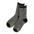 thumbnail image 1 of Outfmvch Womens Wool Socks Fuzzy Socks Men Women's Socks No Show Sport Socks Crew Socks Men Striped Socks Black One Size, 1 of 4
