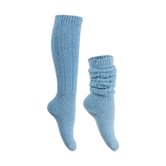 Outfmvch Wool Socks,Fuzzy Socks Crew Socks Thick Socks Winter Extra Thick and Moon Socks Warm Home Stockings Ankle Socks Warm Socks Sky Blue One Size