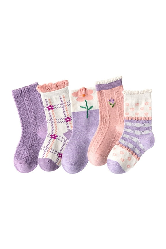Wool Socks for Women,Thermal Socks Fuzzy Socks Girls Socks Cute Purple Floret Thickened Warm Comfortable Cloud Socks Women Bearpaw Socks Purple S