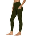 thumbnail image 1 of Outfmvch Yoga Leggings for Women Tummy Control Sport Tights Compression Tights for Fitness Gym Full Length Workout Yoga Pants High Waist Shapewear Tights A1 Army Green S-3XL, 1 of 7