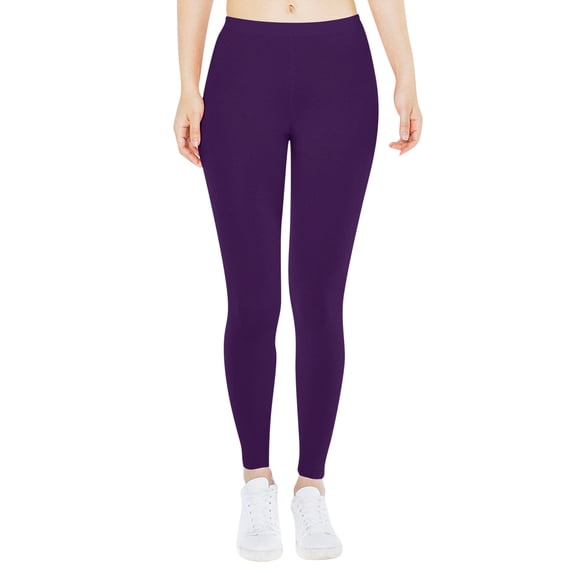 Outfmvch Yoga Pants Butt Lifting Leggings for Women Cotton Leggings Fleece Tights for Women Plus Size Leggings Womens Cargo Pants Leggings with Pockets for Women Purple 2xl