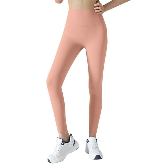 Outfmvch Yoga Pants Butt Lifting Leggings for Women Workout Leggings for Women’s Leggings Hiking Pants Women Seamless Leggings Orange L