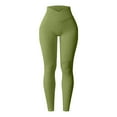 thumbnail image 1 of Outfmvch Yoga Pants Ribbed Leggings Women Compression Leggings for Women's Fleece Sweatpants Wide Leg Pants Womens Pants Casual Cargo Pants for Women Green S, 1 of 6