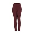 thumbnail image 1 of Outfmvch Yoga Pants Women Yoga Pants Polyester Relaxed Pull-On Styling Straight-Leg Lightweight Two Pockets Long Yoga Pants With Pockets Wine S, 1 of 9