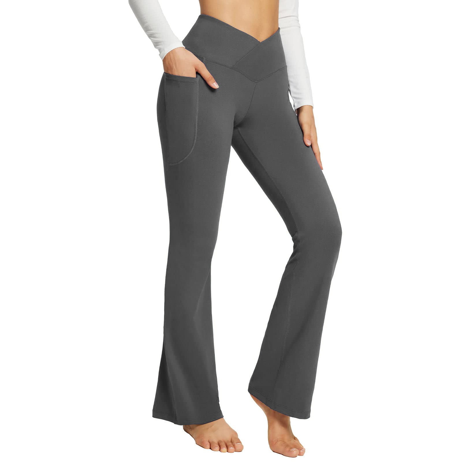 Outfmvch Yoga Pants Women Yoga Pants Polyester,Spandex Relaxed Pull-On