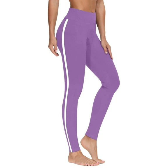 Outfmvch Yoga Pants Womens Fleece Pants Compression Leggings for Women High Waisted Leggings for Women Fleece Lined Leggins Pantyhose for Women Workout Leggings for Women Purple 3xl