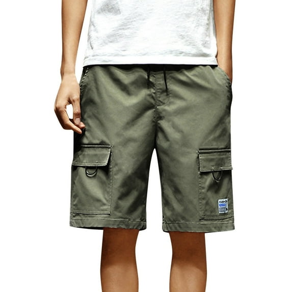 Outfmvch cargo pants for men Summer Fashion Sports Cargo Straight Leg Loose Shorts Beach pants for men cargo pants