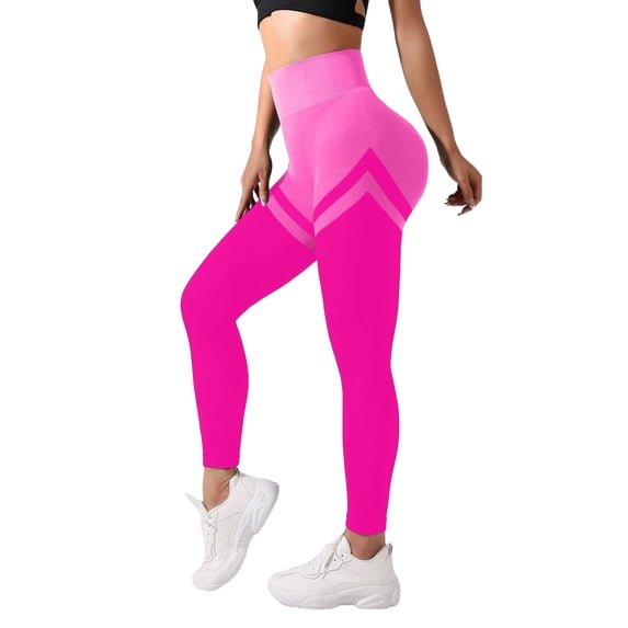Outfmvch compression leggings for women Resistance Band Leggings Butt Lifting Leggings Workout Running Yoga Pant Workout Leggings Womens Pull On Side Pockets Bootcut Pants High Waisted Hot Pink S