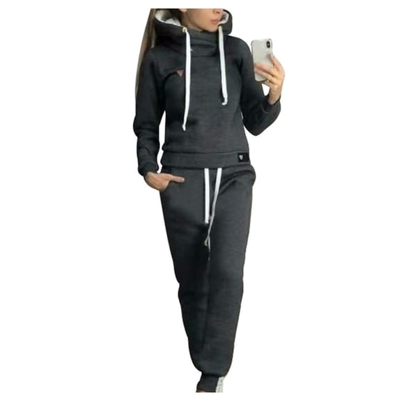 Outfmvch joggers for women Fashion Two Piece Plush Sportswear Set pants for women cargo pants