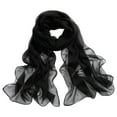 thumbnail image 1 of Outfmvch scarf for women scarves for women lightweight rave scarf summer shawl sheer shawl Womens Solid Color Chiffon Silk Scarf Candy Color Scarf B One Size, 1 of 3