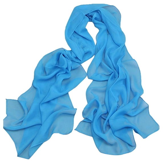 Outfmvch scarf for women scarves for women lightweight rave scarf summer shawl sheer shawl Womens Solid Color Chiffon Silk Scarf Candy Color Scarf K One Size