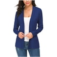 thumbnail image 1 of Outfmvch sweaters for women Cardigans With Pockets Casual Lightweight Open Front Cardigan Sweaters womens tops womens sweaters Navy, 1 of 9