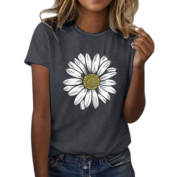 Outfmvch t shirts for women Summer T Shirt Plus Size Loose Blouse Girl Graphic Casual Tees womens tops womens long sleeve tops