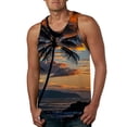 thumbnail image 1 of Outfmvch tank top for men Spring Summer Casual Beach Printed Sleeveless Tank womens tops Grey, 1 of 5