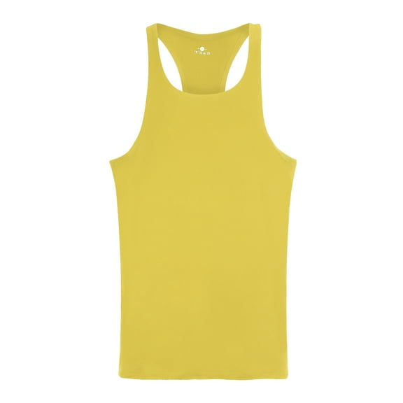 Outfmvch tank top for men Spring Summer Casual Slim Solid Sleeveless Vest Tank womens tops Yellow