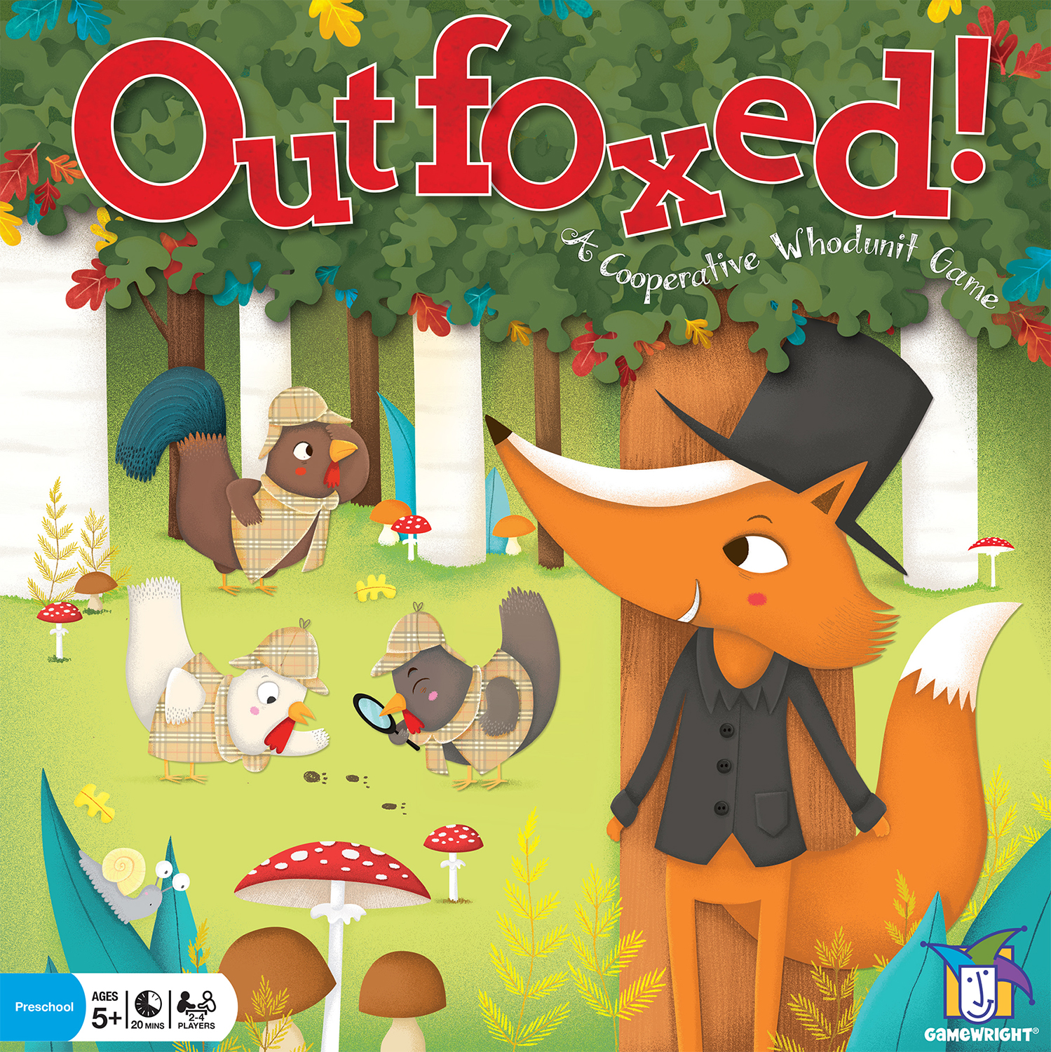 Outfoxed! Birthday Edition Board Game, by Gamewright - image 1 of 2