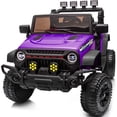 thumbnail image 1 of Outfunny 24V Kids Ride on Toy, Ride on Truck Electric Car for Kids with Remote Control, Bluetooth, Purple, 1 of 9
