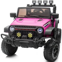 Outfunny 24V Kids Ride on Toy, Ride on Truck Electric Car for Kids with Remote Control, Bluetooth, Hot Pink
