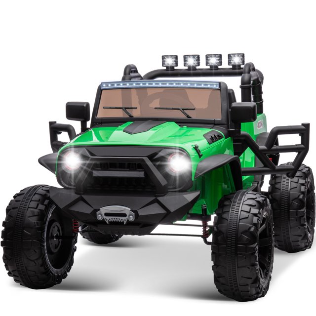 Outfunny 24V Kids Ride on Truck, 2Seater Powered Ride on Toy Car with