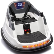 Outfunny 6V Bumper Car for Kids, Ride on Toys Bumper Car for Children with Remote & Music - White