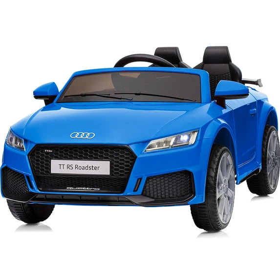 Outfunny Electric Car for Kids, Licensed Audi 6V Ride on Toy Car for Toddlers with Remote, Bluetooth - Blue