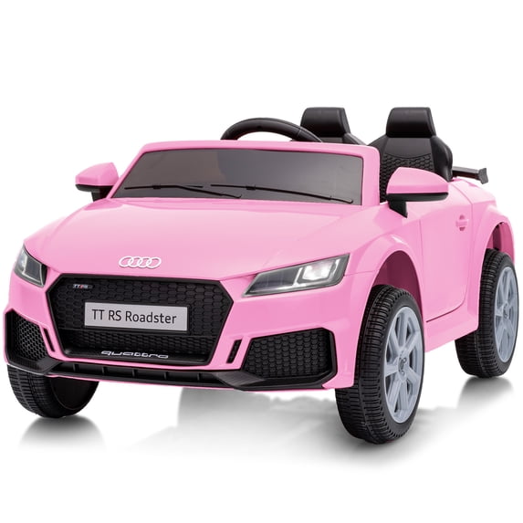 Licensed Audi 6V Electric Car for Kids, , Toddler Ride on Toy Car with Remote & Bluetooth, Light Pink