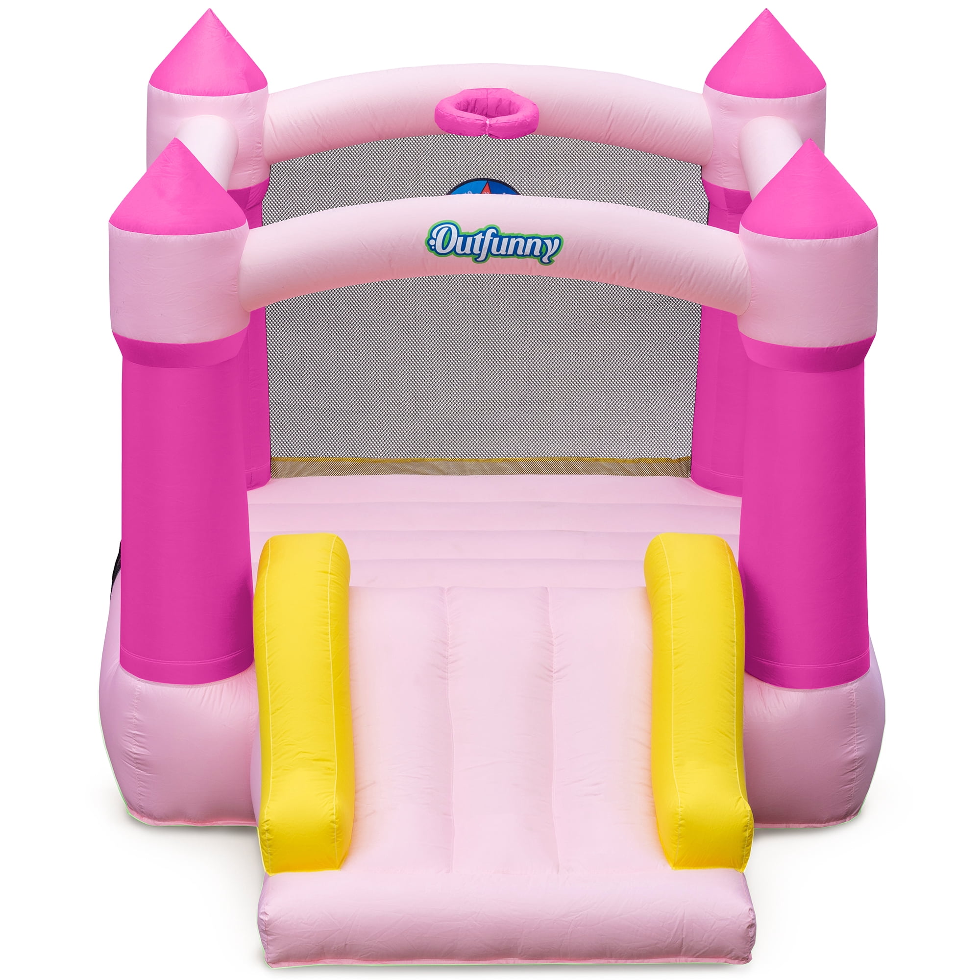 Outfunny Inflatable Bounce House, Indoor Blow up Bouncy Castle with ...