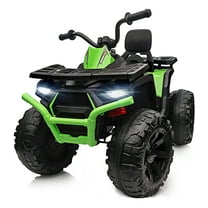 huffy kids ride on torex atv 4 wheeler 24v battery quad mp3 in disc break all terrain
