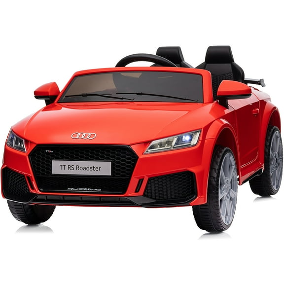 Open Box Outfunny Kids Ride On Car, Licensed Audi TT 12V Electric Car Toy with Remote, LED Light - Red
