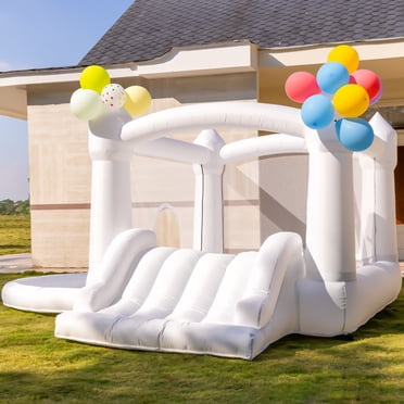 Target Outside Mall Anypool 7-in-1 Ice Cream Castle Inflatable Bounce House with Slide ...