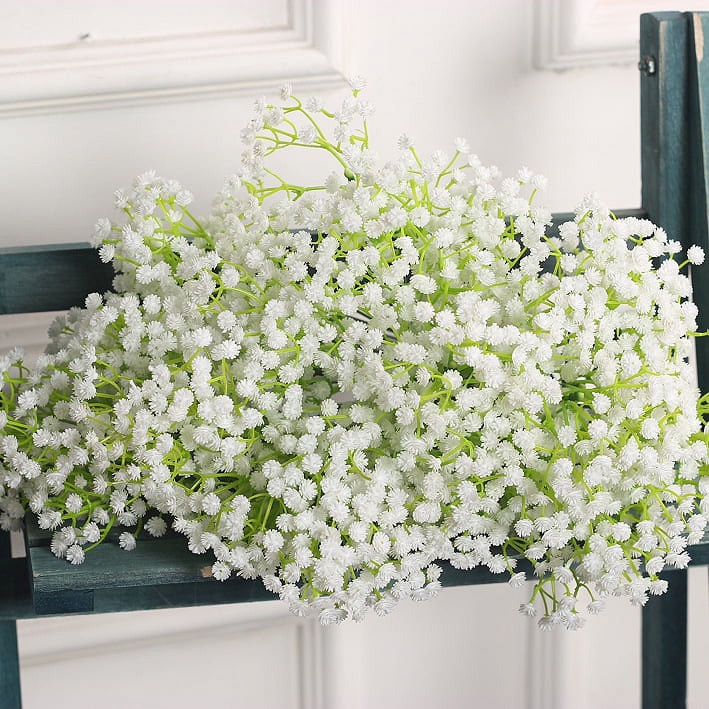Outgeek 9 Pieces Artificial Baby Breath Gypsophila Flowers Romantic Bouquet  for Home Living Room Bedroom Garden Wedding Party Decor 