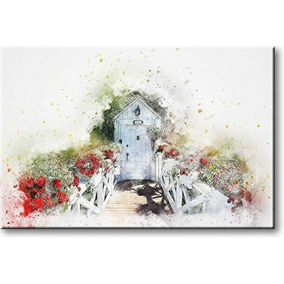 Outhouse Door Picture on Stretched Canvas, Wall Art D?cor, Ready to Hang
