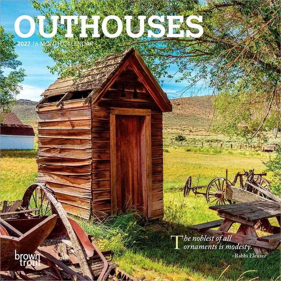 Outhouses 2027 7 X 14 Inch (Hanging) Monthly Mini Wall Calendar, (Paperback)