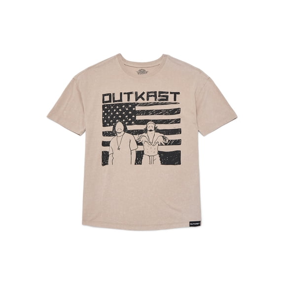 Outkast, Boys' Mineral Wash Graphic T-Shirt, Sizes 4-18