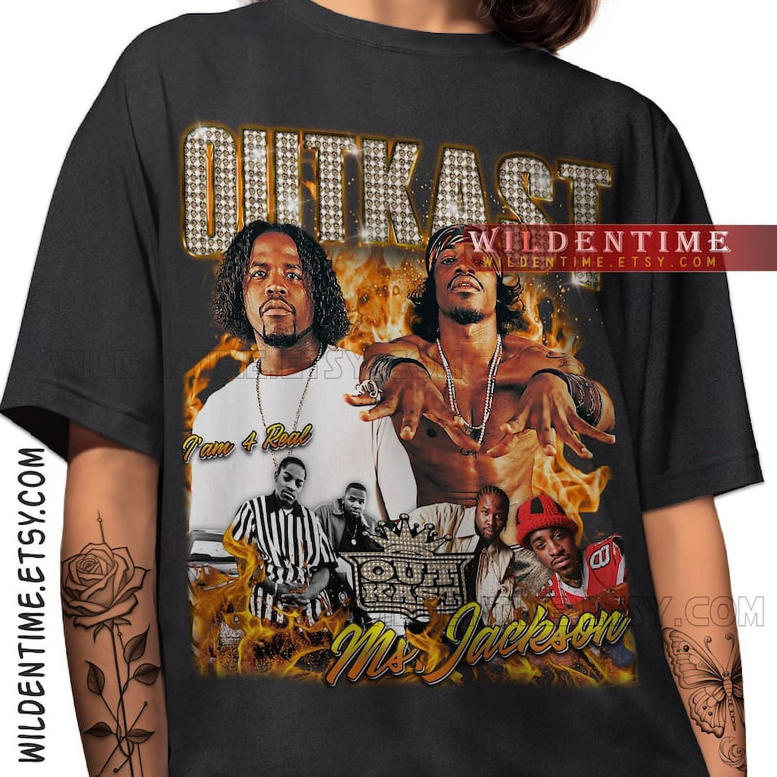 Outkast T Shirt Vintage Outkast Ms. Jackson Vintage Retro Classic Unisex T shirt Vintage 90s Rapper shirt Walmart