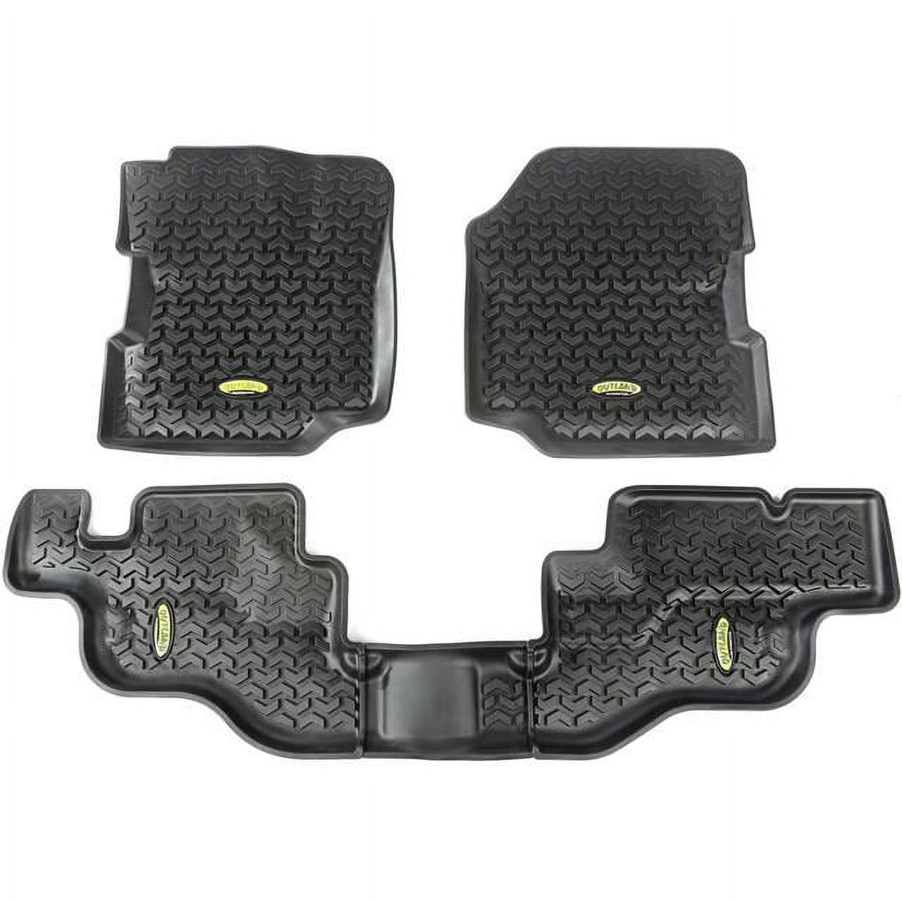 Outland Automotive Floor Liners Kit Black; 7686 Jeep Cj And 8795