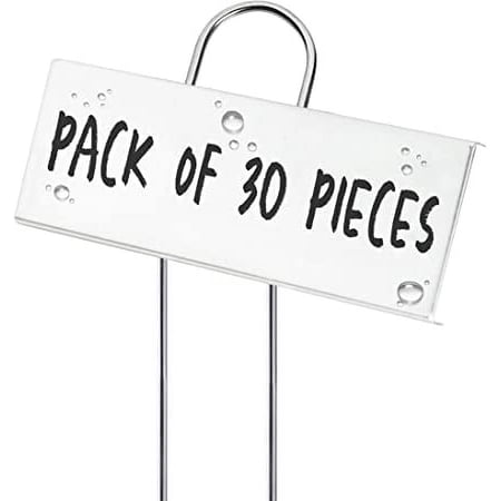 Outland Living 30-Pack 11" Reusable Outdoor Plant Label - with Weatherproof Powder Coated Carbon Steel Plate Perfect for Herbs, Flowers, Vegetable Garden