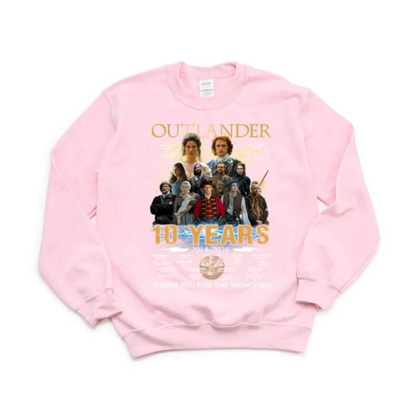 Outlander 10 Years 2014 2024 Thank You Memories TV Show Fan Scotland Sweatshirt, for men & women, up to size 5XL