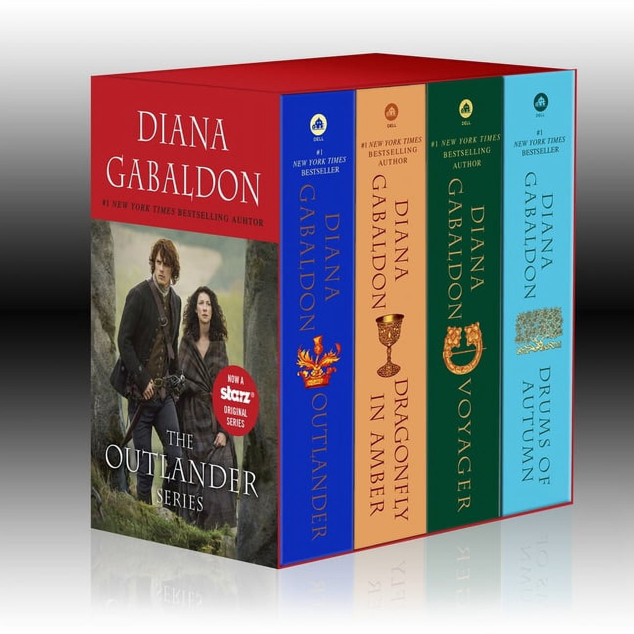 Outlander 4-Copy Boxed Set: Outlander, Dragonfly in Amber, Voyager, Drums of Autumn (Paperback)