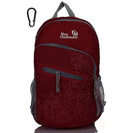 Outlander Packable Handy Lightweight Travel Hiking Backpack (Dak Red, 33L)
