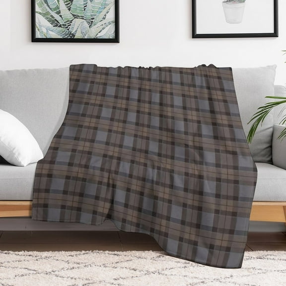 Outlander Tartan - Fraser Tartan Blanket 30"x40" Anti-Pilling Flannel Throw Blanket Lightweight Soft Fleece,All-Season Couch And Bed Blanket for Home Travel Made in the USA