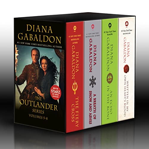 Pre-Owned Outlander Volumes 5-8 (4-Book Boxed Set): The Fiery Cross, A Breath of Snow and Ashes, An Echo in the Bone, Written in My Own Heart's Blood, 9780593498040, 0593498046, Paperback,