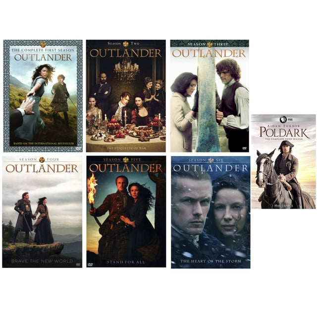 Outlander: the Complete Series Season 1-6 DVD & Poldark Season 5 DVD ...