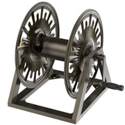 Outlandpro Garden Wall/Floor Mount Hose Reel, Decorative Hose Reel, Garden Heavy-Duty Water Hose Holde, Holds 200-Feet of 5/8-Inch Hose