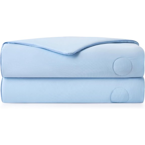 Outlast(R) Cooling Blanket Size, Cooling Comforter with Temperature Regulating, Lightweight & Machine Washable, Summer Cool Blanket for Todller, 40"x60", Serene Blue