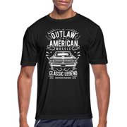 Outlaw American Muscle Men's Moisture Wicking Performance T-Shirt Outdoor Sport Tee